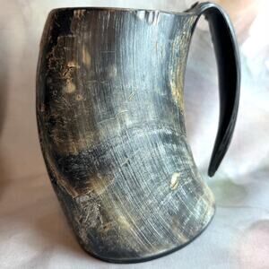Alehorn Ethically Sourced Real Ox Horn Viking Drinking Tankard